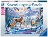 Resim Ravensburger 1000 Parça Karaca ve Geyik Puzzle 199495 