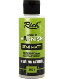 Resim 120cc Su Bazlı Yarı Mat Vernik / 2521 Beyaz 