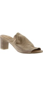 Resim Bueno Shoes Bej Süet Kadın Topuklu Terlik 