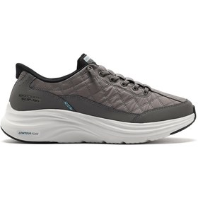 Resim Skechers Contour Foam - Cozy Fit Erkek Gri Sneaker Ayakkabı 232619 CCBK 