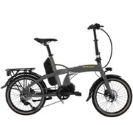 Resim E Folding Strike 20 Jant 9 Vİtes Gri Neon Sarı Elektrikli Katlanır Bisiklet 