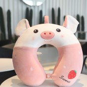 Resim Jump Rabbit Karikatür Hafızalı Köpük U Şeklinde Boyun Yastığı (Yurt Dışından) 