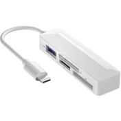 Resim Springsun İphone Uyumlu İçin 4 Çeşit Kart Okuyucu - Lightning İle Sd/tf/ms Kart Ve Usb 3.0 Adaptörü, Hızlı Veri Transferi 