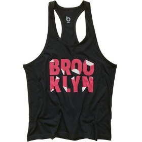 Resim Bluu Fitness Gym Tank Top Sporcu Atleti Brooklynp Siyah 