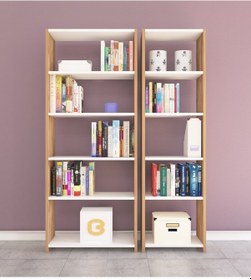 Resim Nurmobilya Nur Mobilya Anka 2'Li Kitaplık Arkalıksız Model 