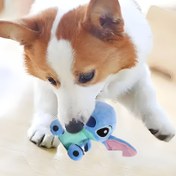 Resim Disney Stitch Peluş Köpek Oyuncağı - Yumuşak ve Dayanıklı Mavi Uzaylı Tasarımı, Yeşil Gözler, Çiğnemeye Dayanıklı Kumaş, Köpek Severler & Disney Hayranları İçin Harika Hediye, Evcil Hayvan Oyun Aksesuarı, Eğlenceli Tasarım 