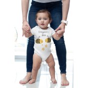 Resim Limon Dayısının Balı Desenli Kısa Kol Unisex Body 