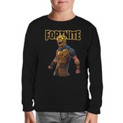 Resim Fortnite - Battle Hound Siyah Çocuk Sweatshirt 