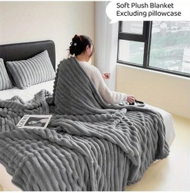 Resim Willowhaven Gümüş Gri Yumuşak Battaniye Tüm Mevsimler İçin Seyahat Ofis Yatak Örtüsü 