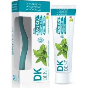 Resim Dermokil Vegan Nane Özlü Florürsüz Diş Macunu 75ml Diş Fırçası Hediyeli 