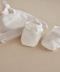 Resim Organik Pamuklu My Perfect Start Yenidoğan Bebek Hediye Seti - Beyaz - Gri / 0 - 3 Ay 