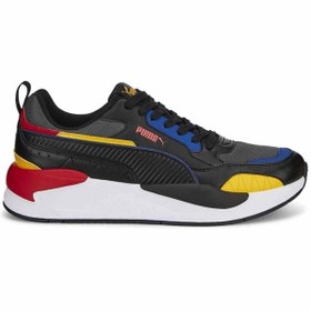 Resim Puma 373108-50 X-Ray 2 Squar Erkek Spor Ayakkabı Dark Shadow-Black-Spectra Yellow-Limoges-High Risk 