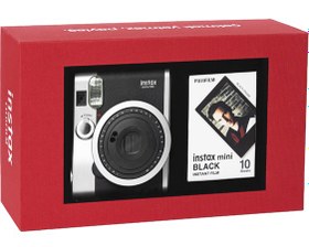 Resim Instax Neo 90 Classic Fotoğraf Makinesi Kırmızı Special Box Siyah 