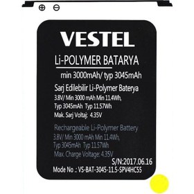 Resim Axya Vestel Venüs V3 5580 Batarya Pil VS-BAT-3045 