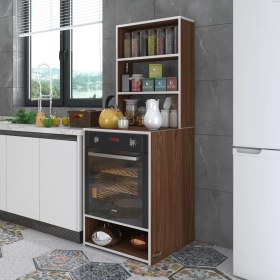 Resim Kenzlife ankastre fırın dolabı canfeza cvz 165*60*56 mutfak raflı 