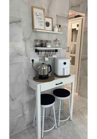 Resim Kahve Köşesi Takımı - Beyaz 80 X 30 X 92 