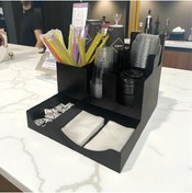 Resim decorelax 8 BÖLMELİ KARTON BARDAK VE KAPAK ORGANİZER STANDI 