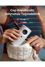 Resim Anker Nebula Capsule Air Dünyanın En Küçük Google Tv Projeksiyon Cihazı - Beyaz - D4112 
