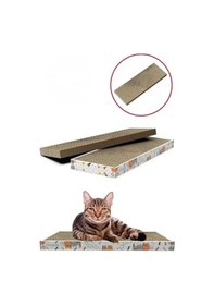 Resim 47x17 Cm Boyutlarında 2 Adet Doğal Düz Karton Kedi Tırmalaması 