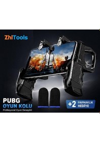Resim Zhltools Telefon Oyun Pubg Tetik Aparatı Gamepad 
