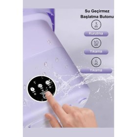 Resim Saravita Katlanabilir Taşınabilir Kurutmalı Çamaşır Makinesi Kamp Yurt Karavan Seyahat Mini Çamaşır Makinesi 