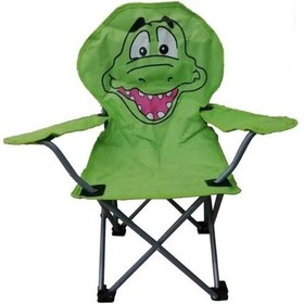 Resim Çocuk Kamp Sandalyesi Timsah Yeşil 