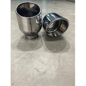 Resim HYM Tuning Tek Çıkışlı 1 Adet 110MM Egzoz Ucu Eğik Ağız Silindirik Paslanmaz 