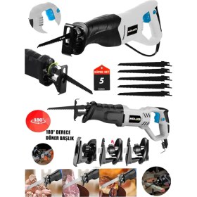 Resim Alman 9900 Çelik Gövde 6 Kademe Devir Ayarli Bakir Sargili Kemik Kesme Tilki Kuyruğu Testere 