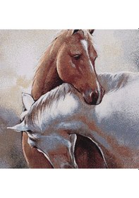 Resim Hayvan Serisi-04 Dokuma Goblen Kumaş-At-4 