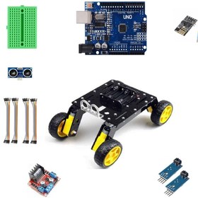Resim JSumo Emes Robotik 4 X 4 Rover Arazi Robotu Seti(ÖRNEK KODLARI HEDİYESI) 