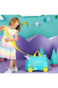 Resim Trunki Çocuk Bavulu - Una Unicorn 