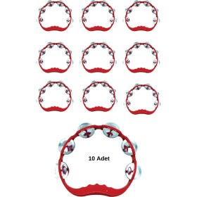 Resim 10 Adet 6 Metal Zilli Kına Gecesi Tefi Kına Malzemeleri 