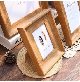 Resim Beyaz Ahşap Renk Basit Fotoğraf Çerçevesi 5-10 Inç Genişletilmiş Sınır Fotoğraf D Çift Kullanımlı Modeller Duvara Çerçeve 57028572 