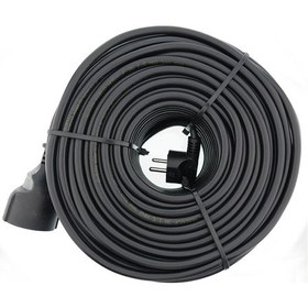 Resim Tek-iş 50 Metre Uzatma Kablosu 3 X 1,5 Mm Ttr Bakır Kablo Erkek Fiş Dişi Fiş Baskılı Seyyar Ara Kablo Diğer 