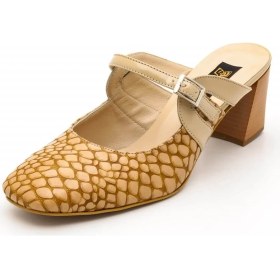 Resim Costo Shoes 2405 Taba Büyük Numara Bayan Terlik Ayakkabı 