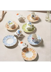 Resim Güral Porselen Atina 12 Parça Kahve Fincan Takımı 6580 