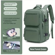 Resim Dream011 Forest Green 15.6" Laptop Çantası Ayakkabı Bölmeli Büyük Kapasiteli Sırt Çantası Orman Yeşili 