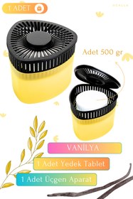 Resim Saban Nem Alıcı - Vanilya ( 1 Adet 500 gr Aparat Ve 1 Adet 500 gr Tablet ) Rutubet Giderici 