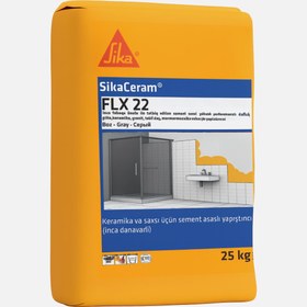 Resim SikaCeram FLX 22 bEYAZ 25 Kg Çimento Esaslı Esnek Seramik Yapıştırıcı 