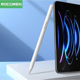 Resim Rocoren Stylus Apple Uyumlu iPad Avuç İçi Red Manyetik Eğime Duyarlı Yazı ve Çizim Kalemi 