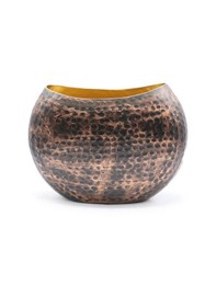 Resim Solo Bronz - Gold Metal Saksı Küçük Boy 