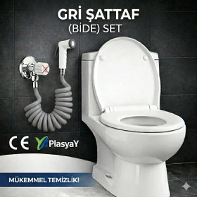 Resim Plasyay Yerli Spiral Taharetmatik Seti Tekne Yat Otel ve Karavanlar Için Gri 