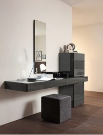 Resim LUXURY VİLLA Luxury Makyaj Masası En 160cm Der 43cm Yük 80cm Şifonyer En 45cm Der 40cm Yük 145cm 