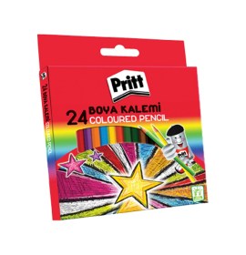 Resim Kuru Boya Karton Kutu Tam Boy 24 Renk 1221351 Mavi 