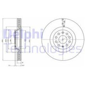 Resim DELPHI BG9109C ÖN FREN DİSKİ HAVALI GOLF VII 13- 