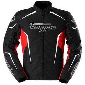 Resim Furygan Yori Mevsimlik Motosiklet Montu Siyah Kırmızı 