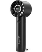 Resim Mini Taşınabilir Vantilatör Led Ekran Ve El Feneri 3 Hız Siyah, 