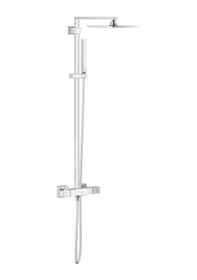 Resim Grohe - Euphoria Cube Sistem 230 Duvara Monte Termostatik Duş Bataryalı Duş Sistemi - G26087000- Krom 