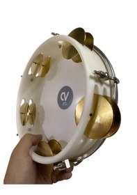 Resim Arap Fasıl Tefi Profesyonel Beyaz Renk Carbon Kasnak Vd Film Beya 