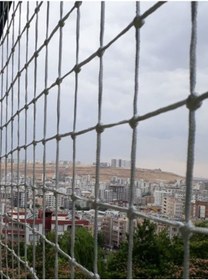 Resim 6mm Balkon Güvenlik Filesi 1x2,5 mt Çoçuk Güvenlik Filesi 10x10 c 